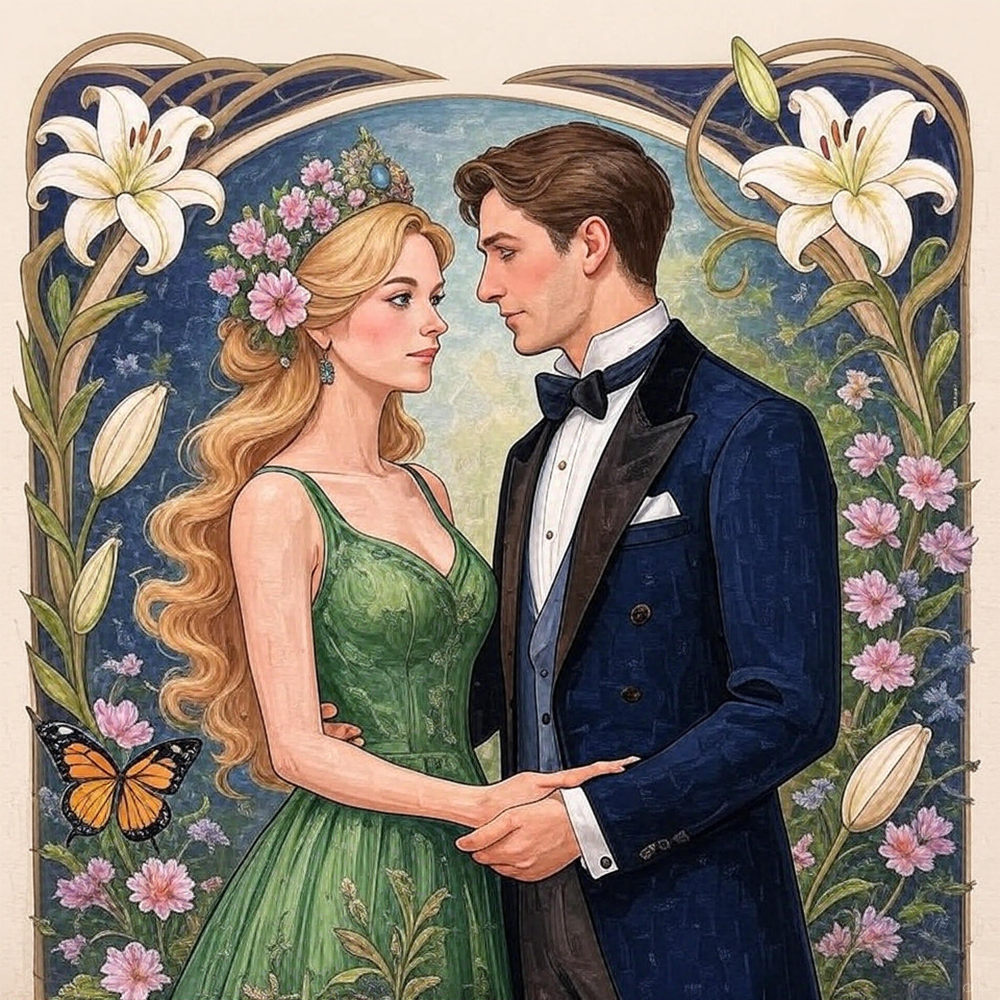 Cuadro Personalizado estilo Art Nouveau